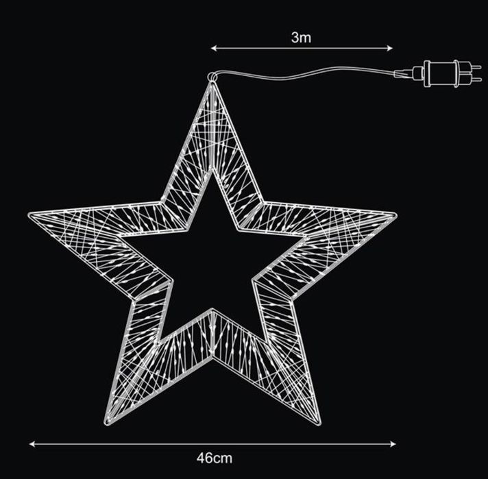 Декоративна LED светеща звезда