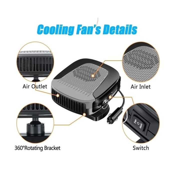 Автомобилна печка Automat с вентилатор 12V – отопление и охлаждане