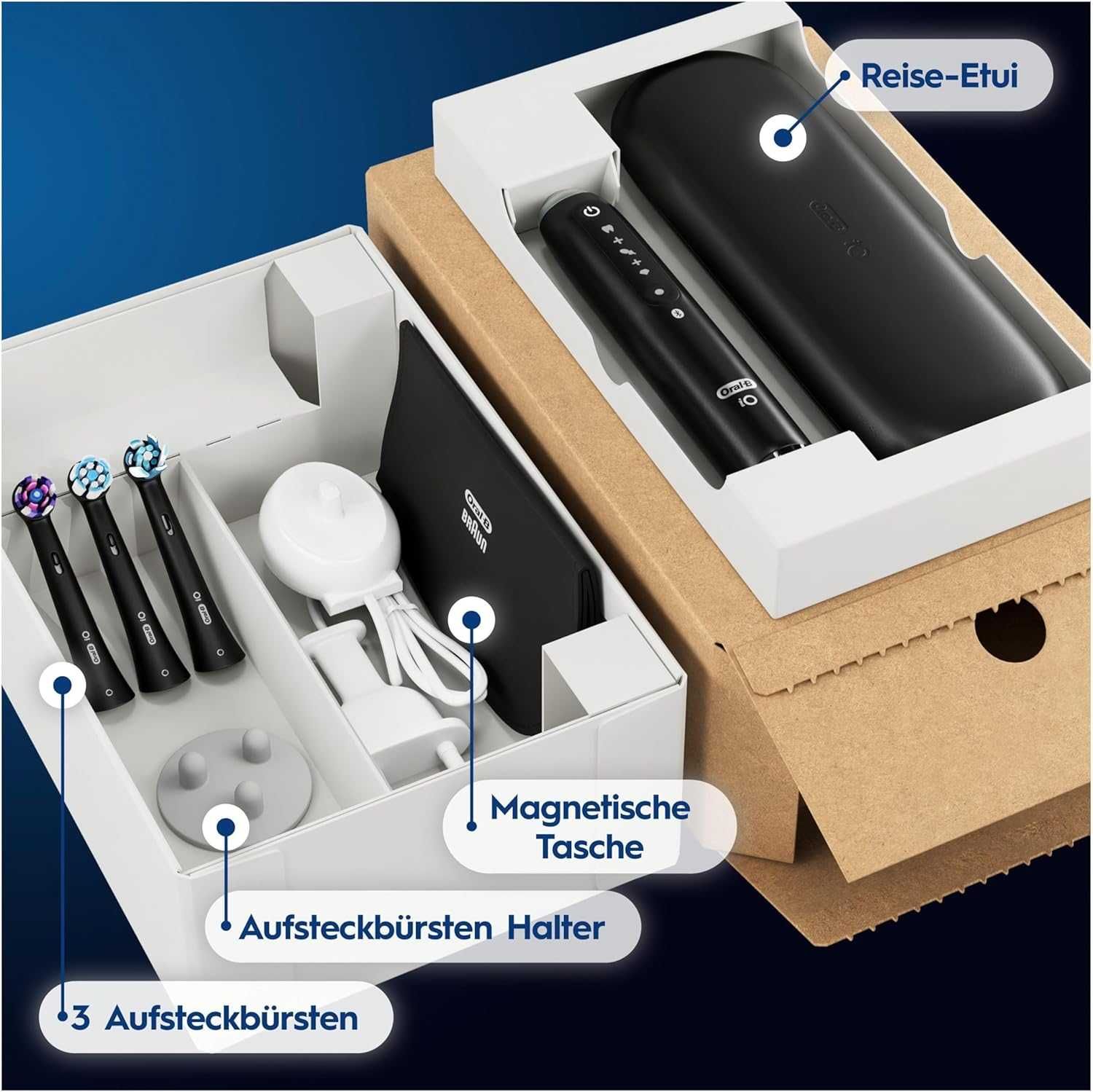 Oral-B iO Series 5 Plus Електрическа четка за зъби, + 3 резервни глави