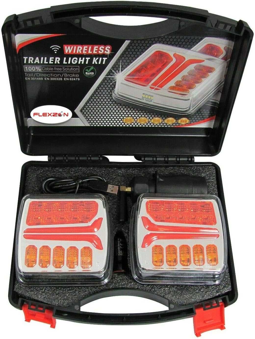 Магнитни, безжични (wireless) LED диодни стопове за Ремарке - 12V/24V
