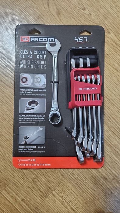 Facom Set chei profesionale - combinate cu clichet