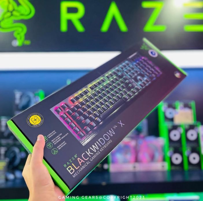 Razer Blackwidow V4 X Yellow Свитчи Механическая Клавиатура СКИДКА