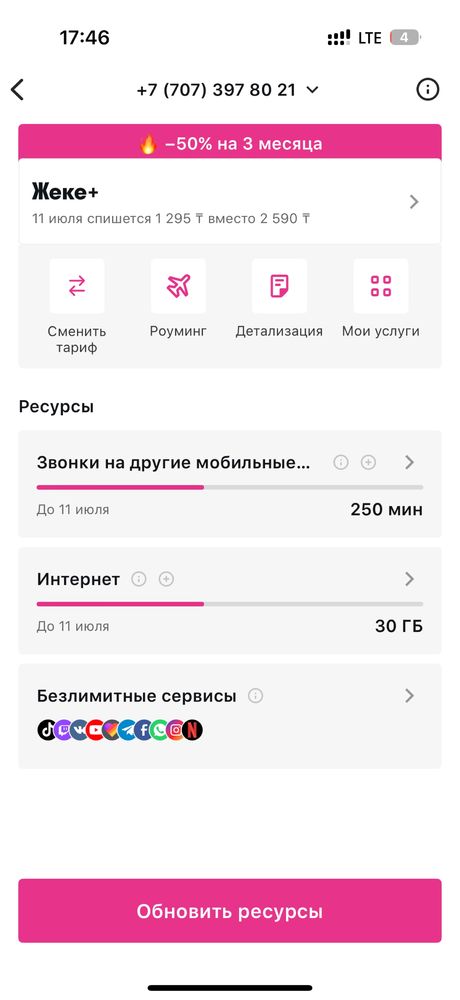 Алтел тарифы номера