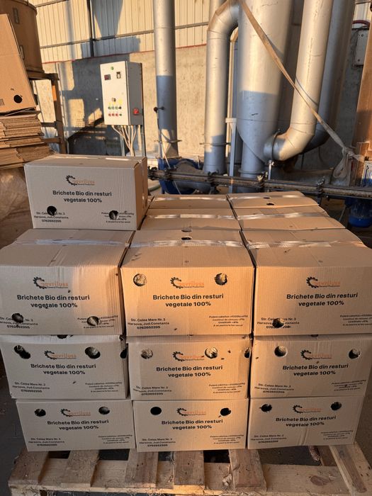 Brichete De Foc din Resturi Vegetale Rapita,Paie,Coceni