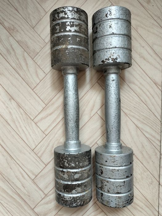 Гири. Гантели  металлические 10,5 килограмм одна.