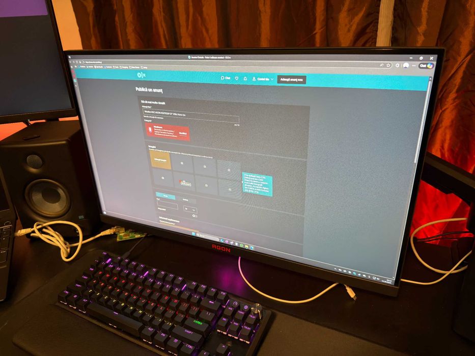 Monitor QHD AOC AGON AG273QXP 27" 170hz Nano-Ips 1ms