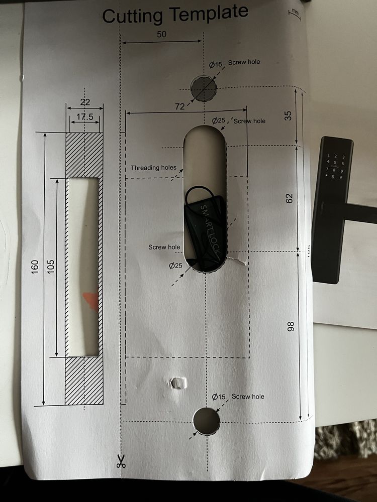 Смарт брава с пръстов отпечатък,код,чип или ключ