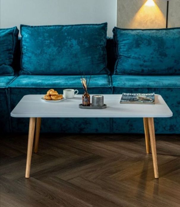 Стол журнальный деревянный ножки и ЛМДФ