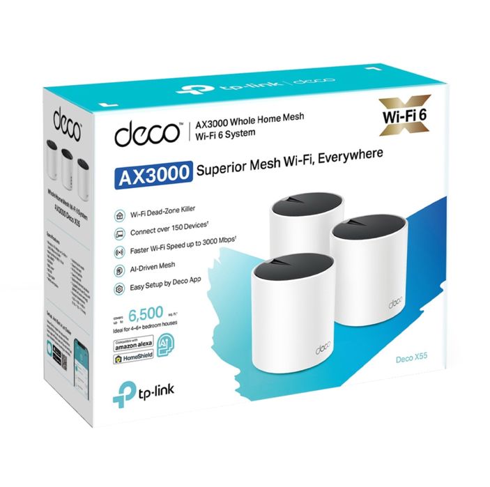 TP-Link Deco AX3000 WiFi 6 Mesh System(Deco X55) - Pret / bucata