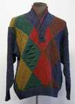 Pulover multicolor Carlo Colluci marimea 48
