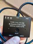 Comutator KVM Usb‑C Yiwentec 8k, comutator bidirectional