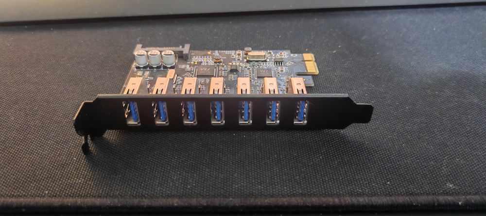 7-ми портовая плата расширения USB 3.0 ч/з PCI-E Express