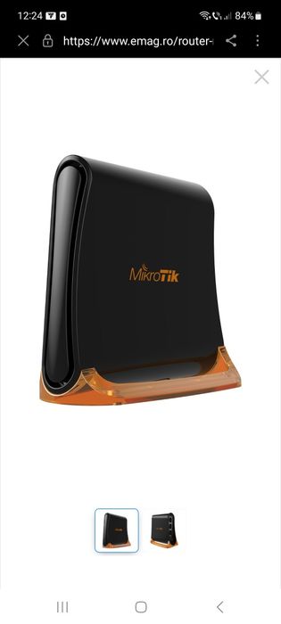 Vand Router MikroTik hAP mini RB931-2nD, RouterOS, L4 32MB RAM, 2xLAN,