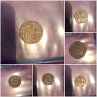 Старые монеты, разных видов