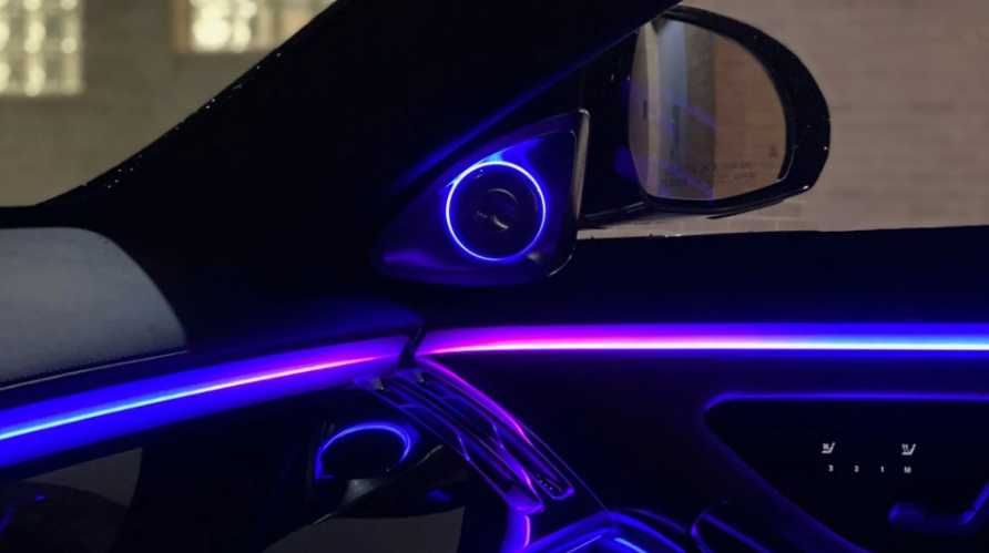 Kit lumini ambientale 18 in 1 acrilice bluetooth pentru Mercedes