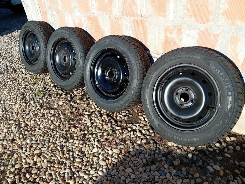 Anvelope IARNA KUMHO noi 185 65 15 cu jante 15 4x100