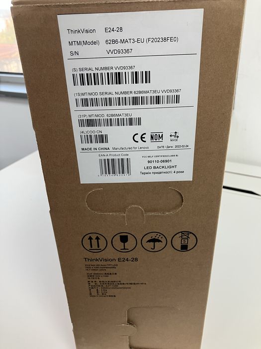 Монитор Lenovo ThinkVision E24-28