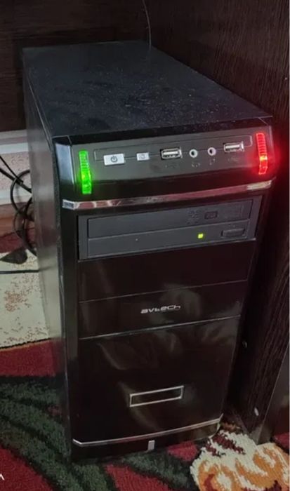 Кейс корпус для ПК компьютера полностью рабочий дисковод двдром вместе