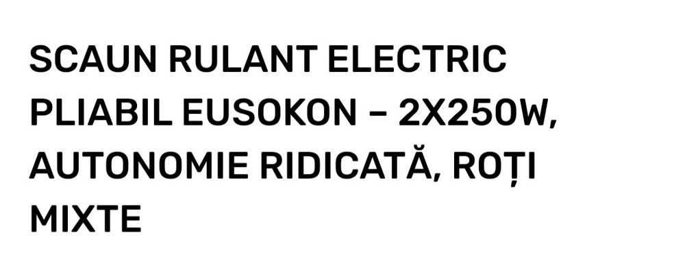Vănd scaun pliabil electric