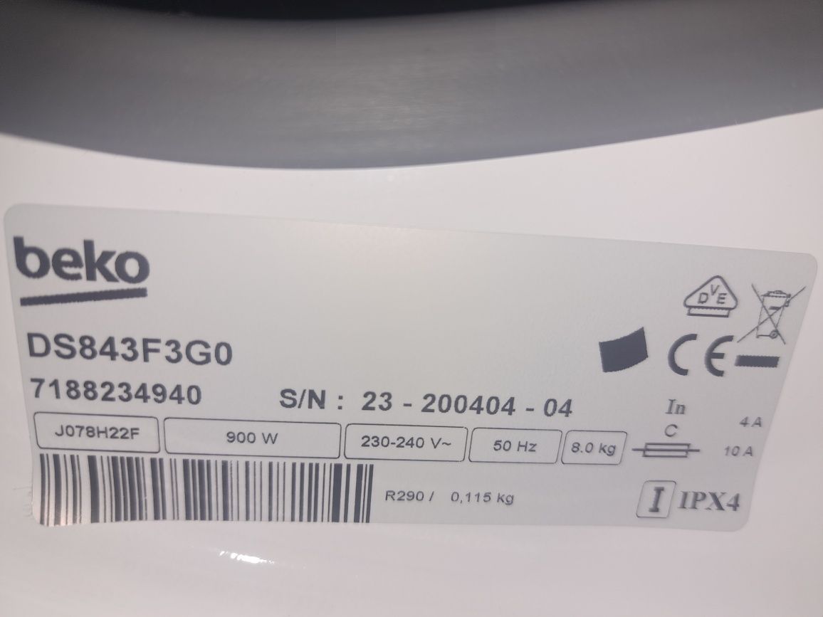 А++Нова сушилня с термопомпа Беко/Beko 8 кг