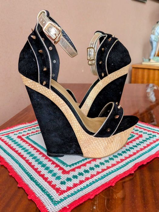 Platforme damă Botinelli (negre)