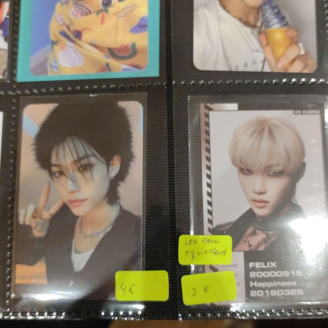 Stray Kids phothocards of Hand & Felix