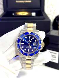 Rolex Submariner Silver Gold Blue