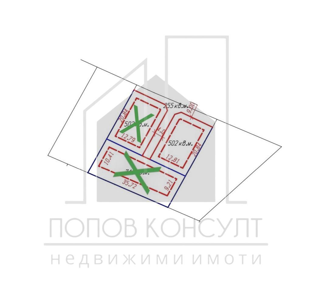 Парцел в Пловдив, област-с.Брестник площ 587 цена 49990