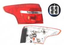 Lampa spate, stop Ford Focus 3, 10.2014-, spate, stanga/dreapta, Combi, exterioara; P21W+PY21W+W5W; fara suport bec, DEPO