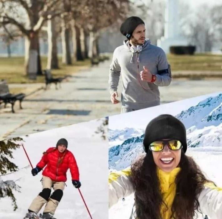 Fes Negru, Caciula Unisex cu Casti Bluetooth Incorporate, 0150BSL