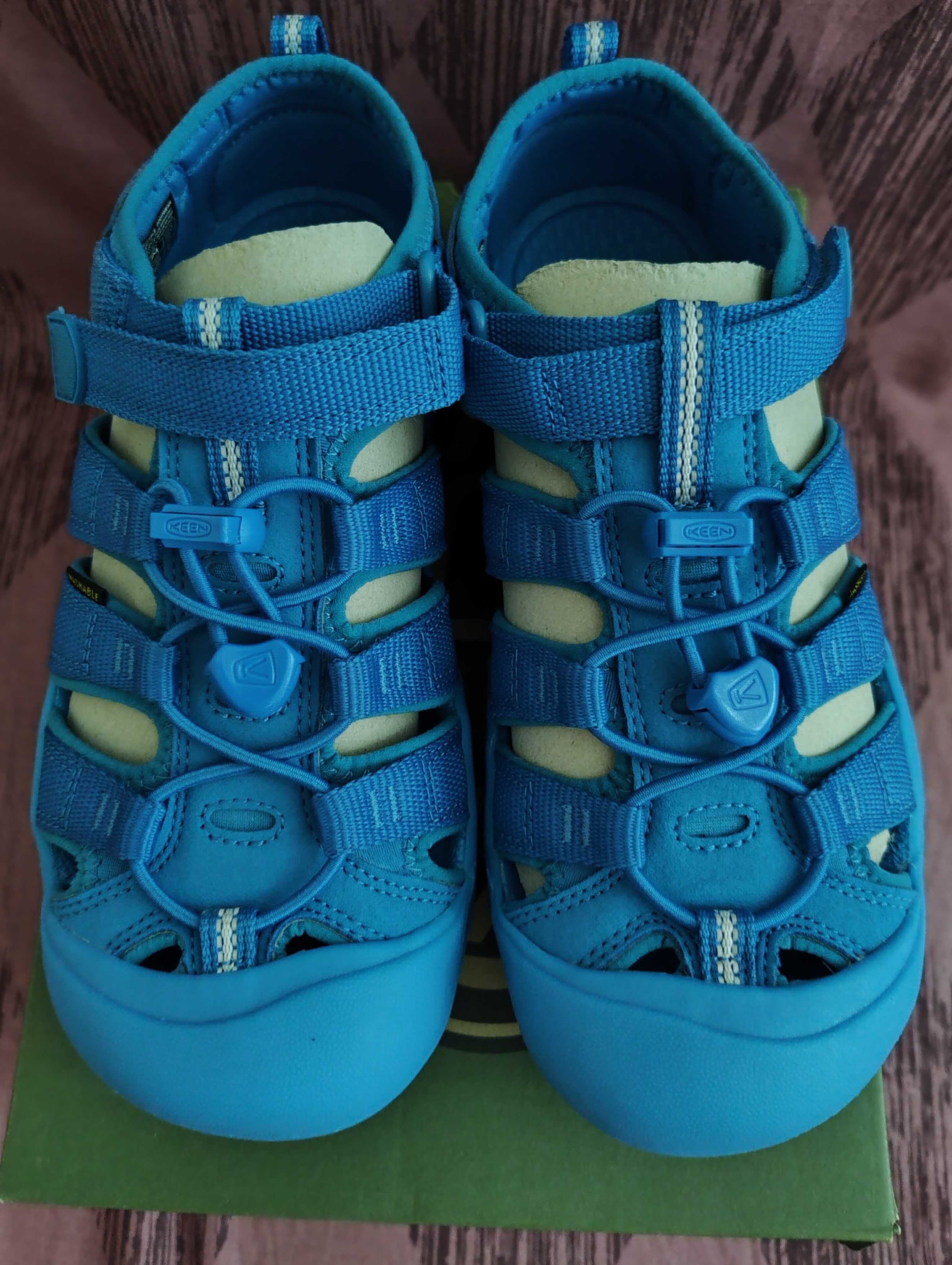 Keen Big Kids' Newport H2 Sandals Size 4 In Fjord Blue