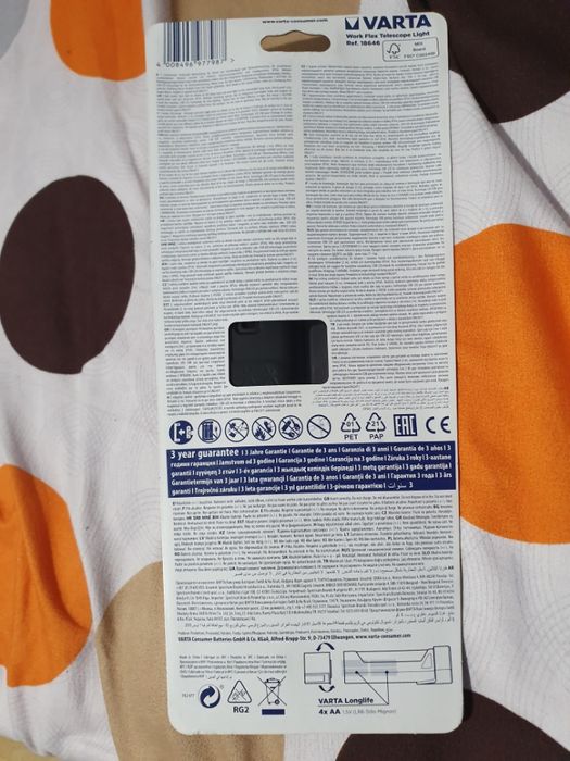 lanterna VARTA LED 2 tipuri iluminare