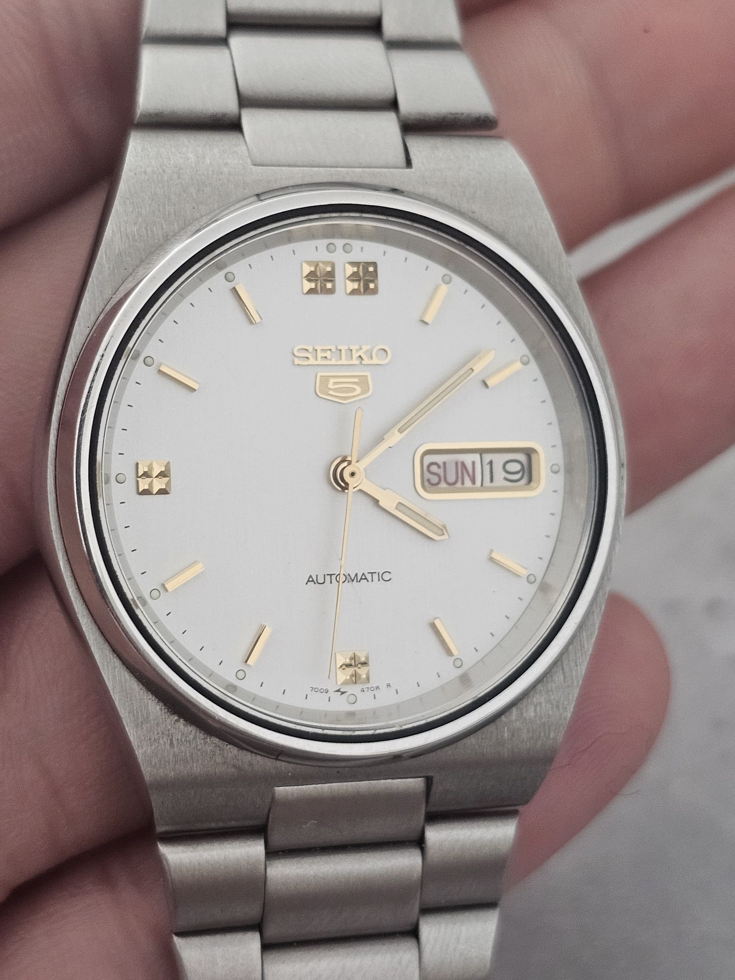 Ceas Seiko colecție White dial Prx look