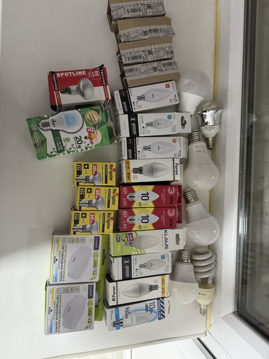 Лампочки разные,энергосберегающие