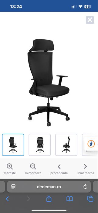Vand scaun birou ergonomic Kronsit NOU, model Udine