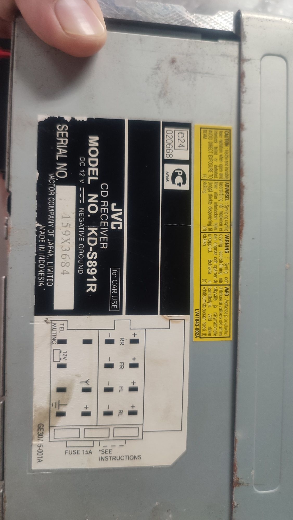JVC - KD-S891R касетофон