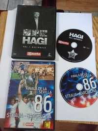 Vand 2 dvd originale la pret de 50 lei bucata : Hagi vol 1; Sevilla 86