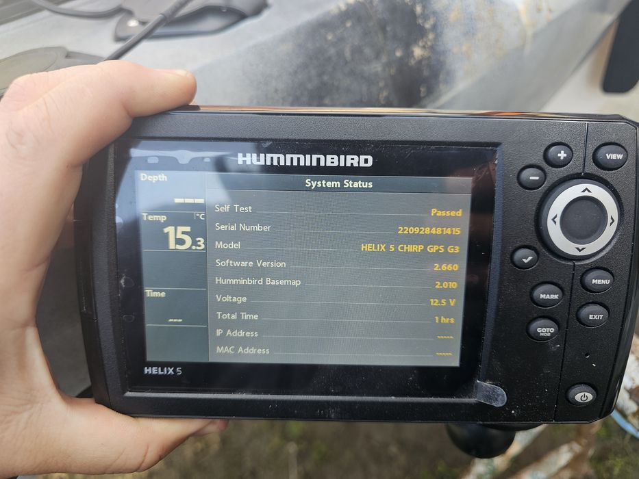 Vand sonar Humminbird Helix 5 CHIRP GPS G3 cu sonda XNT9HWT