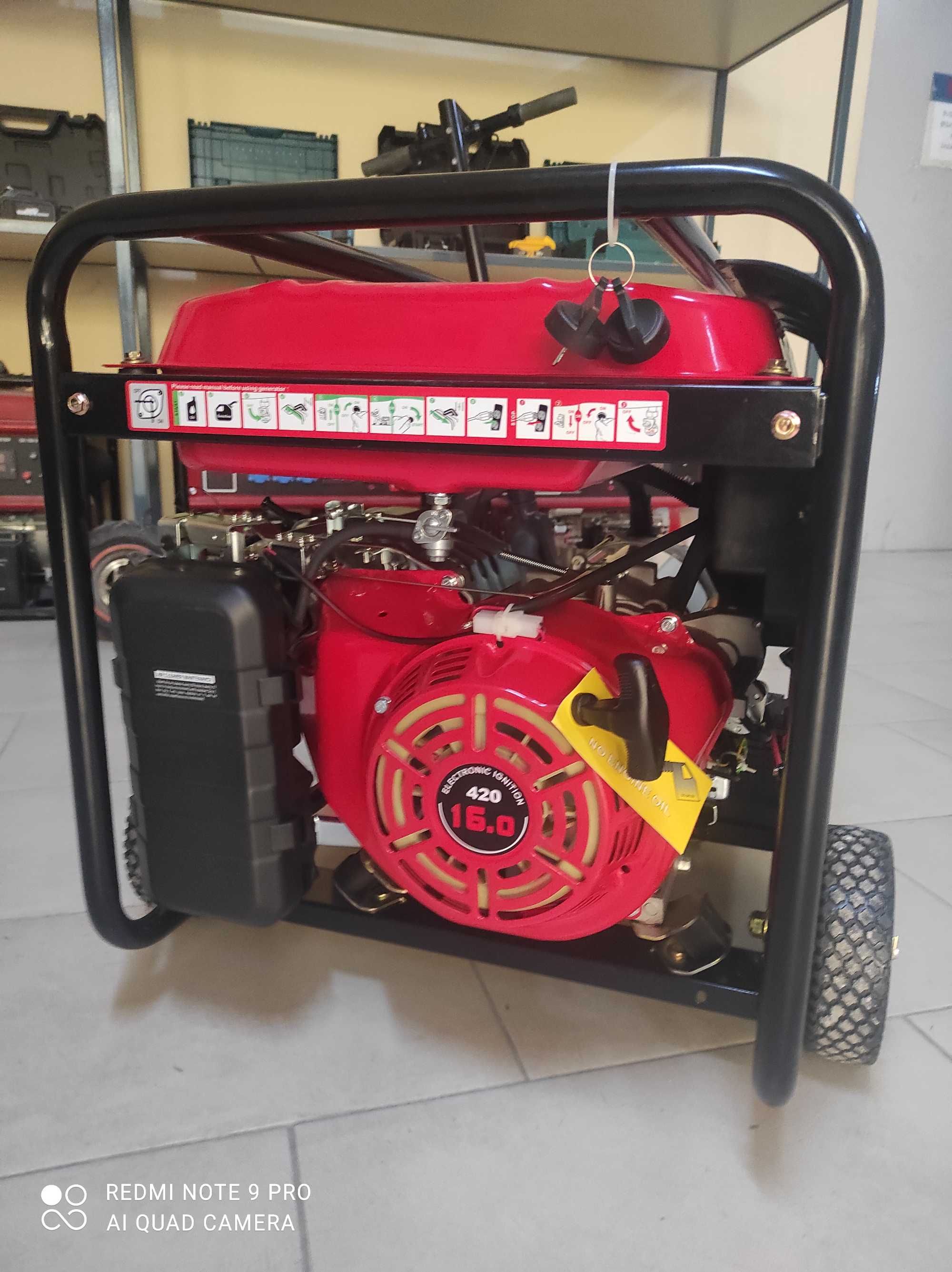 Трифазен бензинов генератор 8KW с ATS табло, Пълна Автоматика