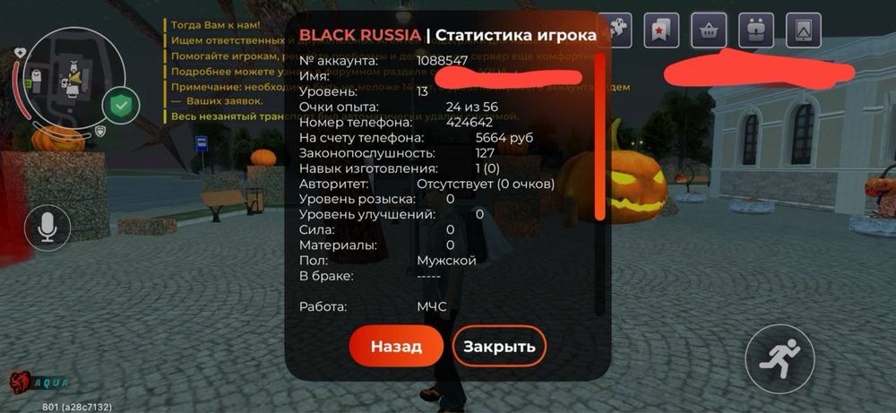 black russia аккаунт