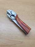 Cutit / Briceag U.S.A. Super Knife cu buton, lanterna si siguranta