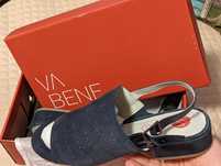 Va Bene 41 sandale papuci piele 100% pret magazin 229 RON