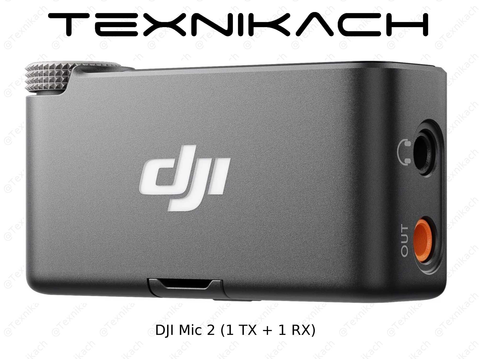 Yangi • DJI Mic 2 (1 TX + 1 RX) • Dastavka