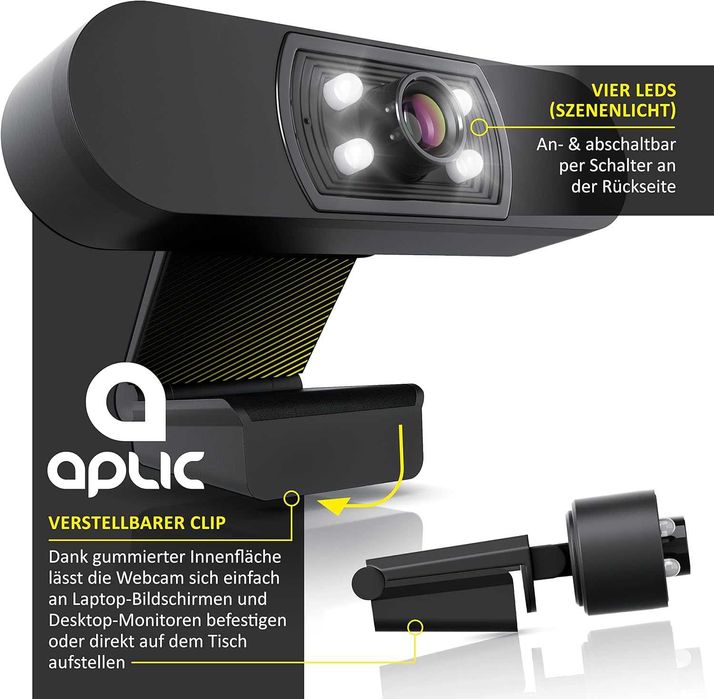 Cameră web Full HD 1080p cu microfon - 2k 1920x1080P,sigilat