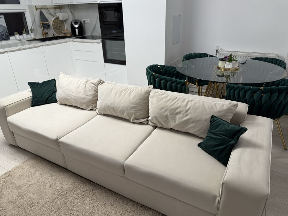 Canapea extensibilă bej