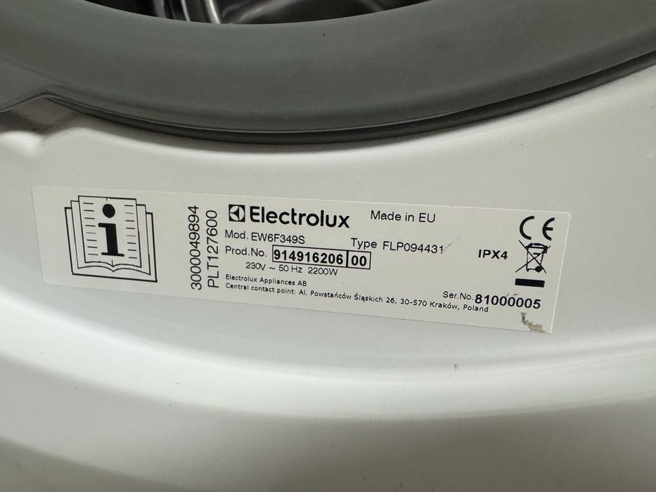 Пералня Electrolux 9 кг