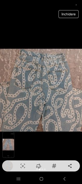 Blugi cu imprimeu marimea 34