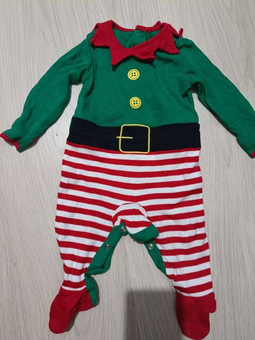 Salopeta Crăciun bebe mărime 68 -74