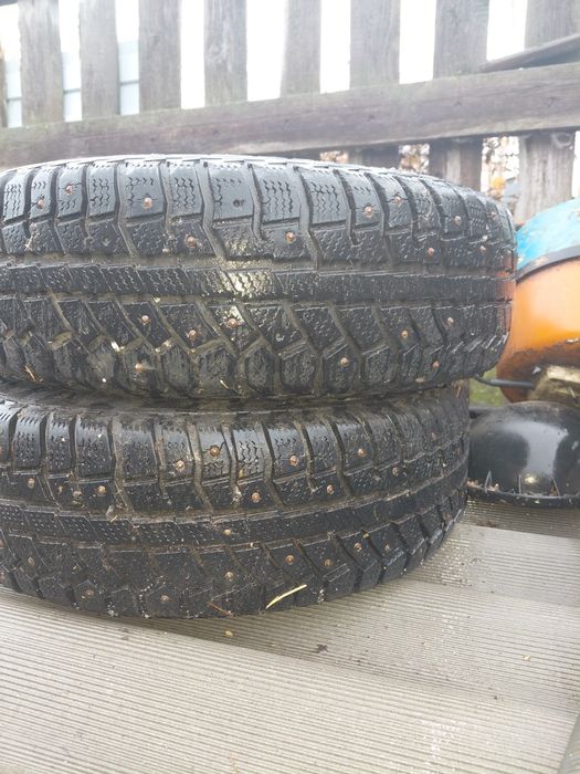 Продам зимнию резину с титановыми дисками