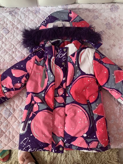 Зимняя куртка со штанами для девочки